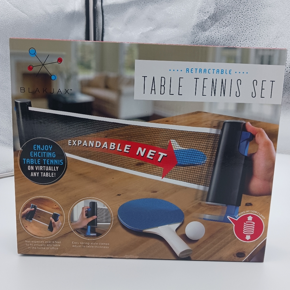 Blakjax Retractable Table Tennis Set
